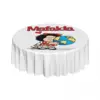 Mafalda World And Her Puppy Round Tablecloths 60 Inches Quino Comic Cartoon Table Cover for Kitchen Table Cloth 5