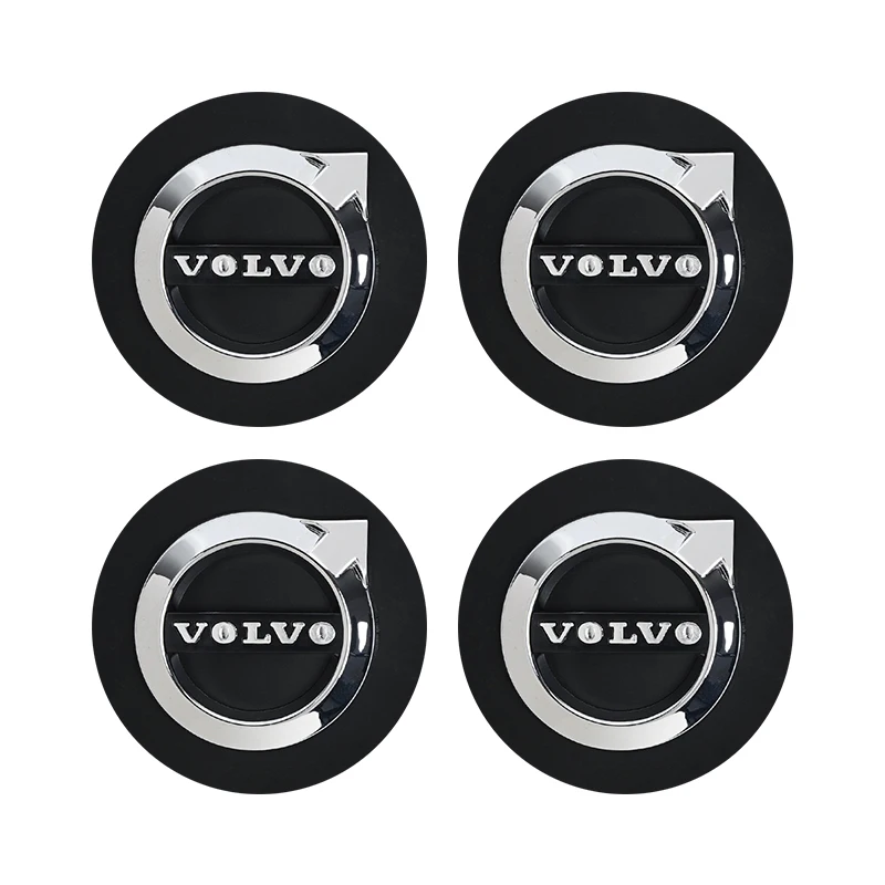 4 Uds 64mm Tapas De Centro De Rueda Volvo Cubierta De Cubo Emblema De Coche I