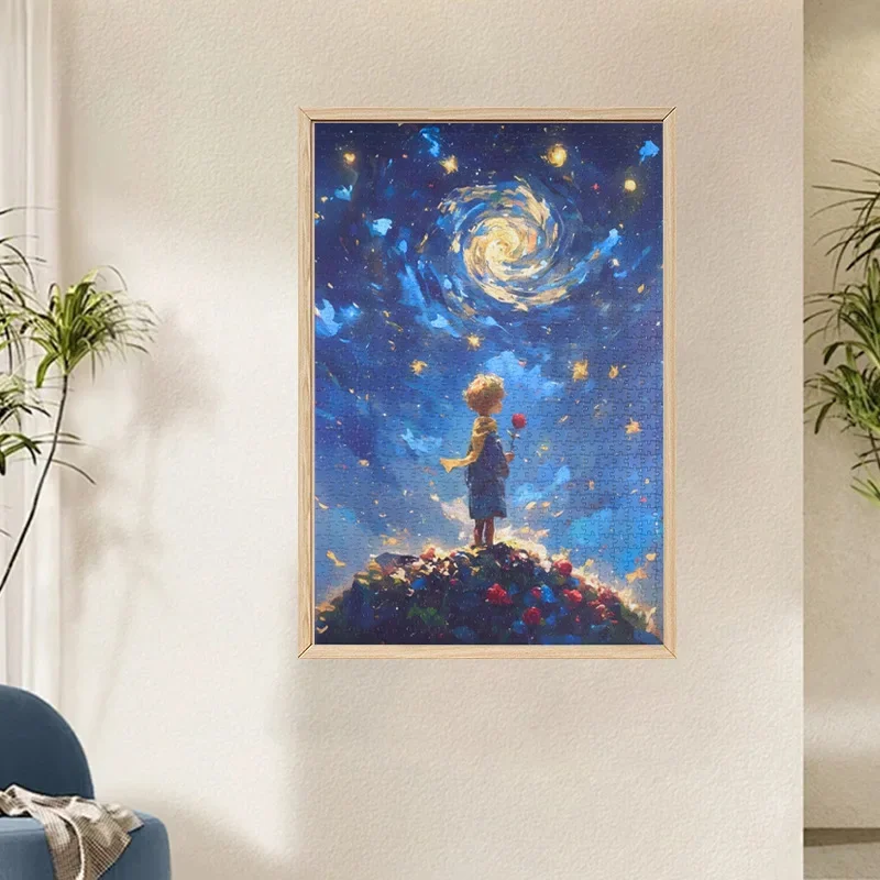 Jigsaw Puzzles Adult 1000 Pieces Little Boy Puzzle Toy Intelligence Stress Reduction Cartoon Festival Present