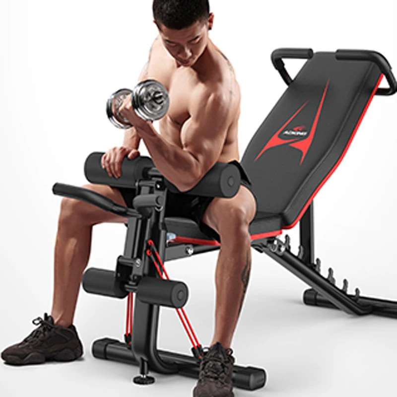 AD-187Z Dumbbell bench sit-up aid exercise fitness equipment household multifunctional foldable fitness chair bench press