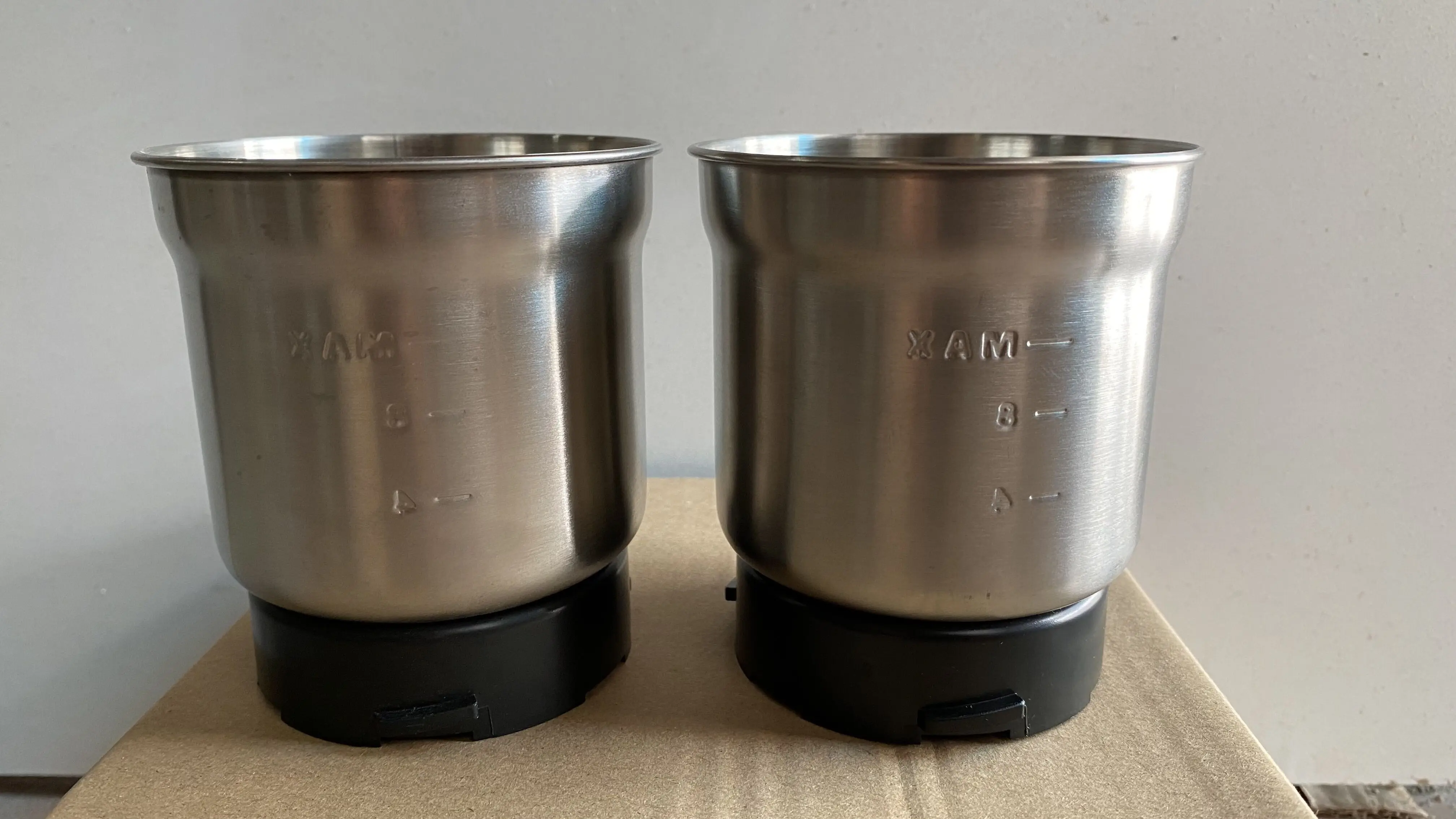 BioloMix Wet and Dry Double Cups for BCG300 Electric Spices and Coffee Bean Grinder
