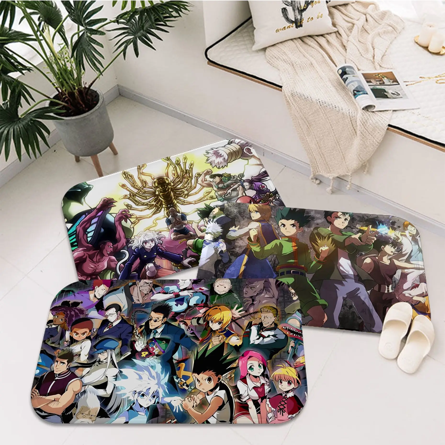 

Hunter X Hunter Anime Floor Mat Bath Mat Nordic Style Home Doormat Bathroom-Toilet Mats Bedroom Welcome Doormat