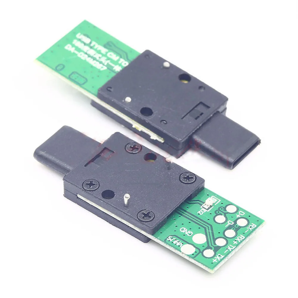 

1pc Type-C Male test board with light USB 3.0 PCB Board Adapter High Current Connector Socket For Data Line Wire Cable Transfer