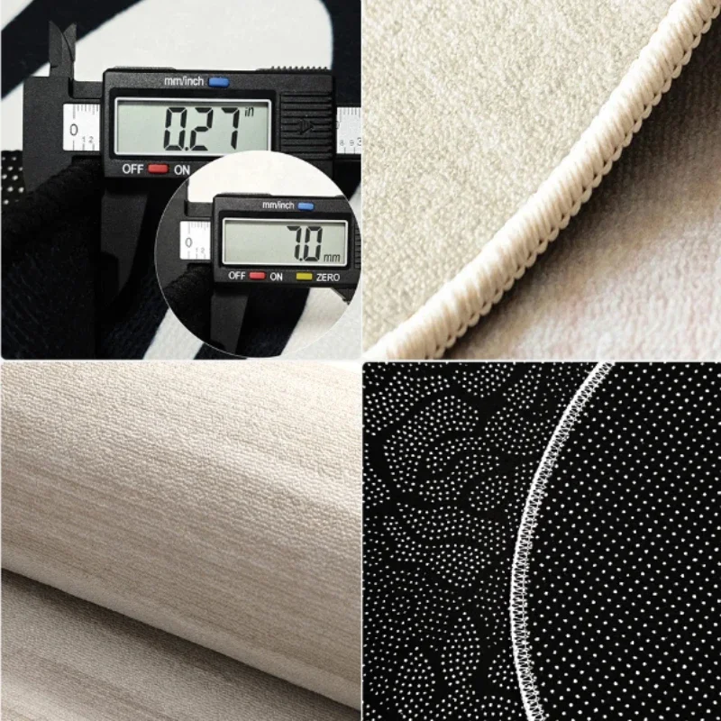 Brown Minimalist Living Room Oversized Carpet No Pattern Solid Color Bedroom Carpet Retro Dark Stain Resistant Home Rug Alfombra 6