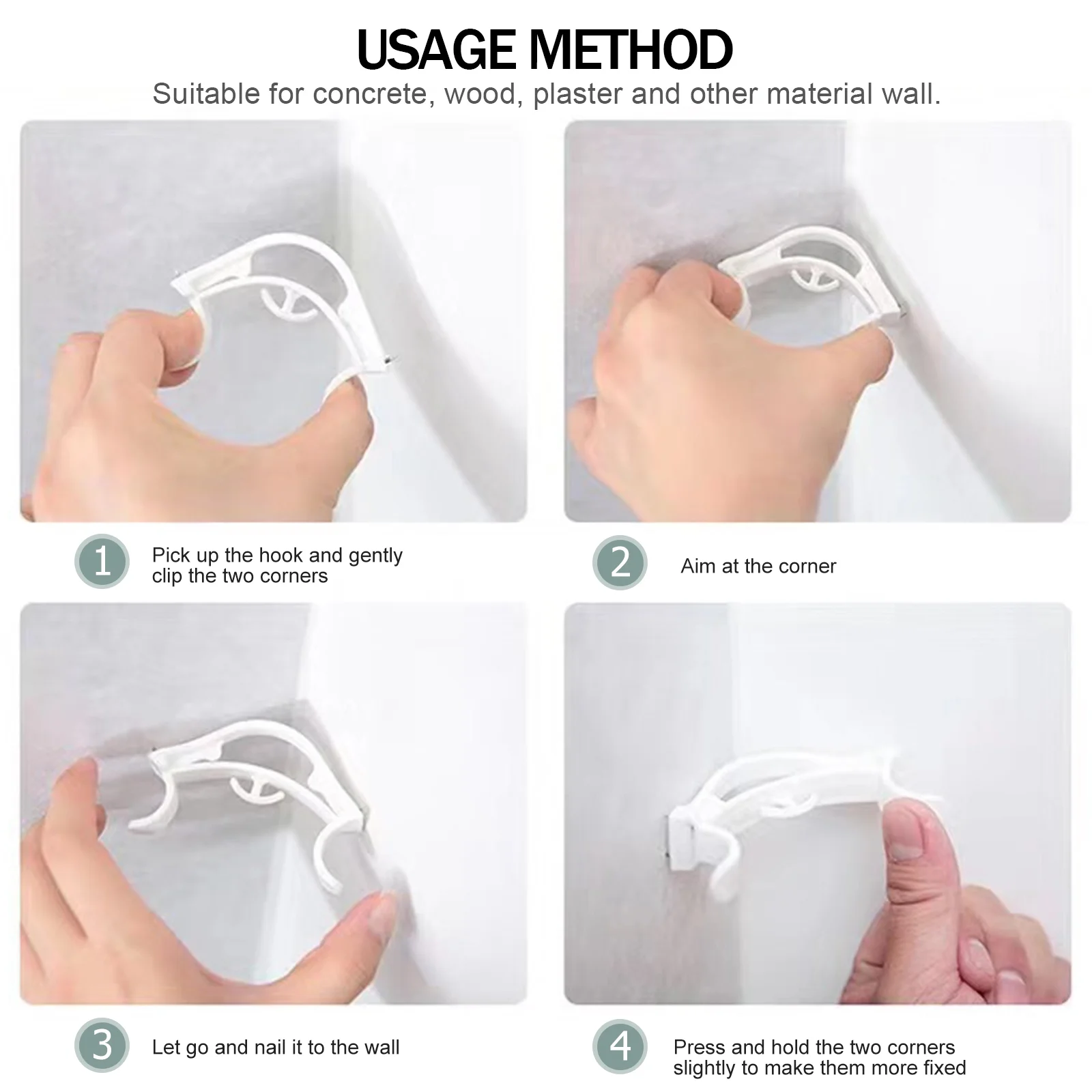 8 Pcs Balloon Hook Decoration Accessory Blush Multi-Purpose Supplies Plastic Ceiling Elastic Festival adhesive hooks wall mount hooks self adhesive hooks magnet hooks self adhesive wall hooks suction cup hook kitchen hooks adhesive wall hooks self adhesive hanging tabs aluminum alloy buckle hook
