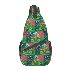 Casual Albert Hoffman LSD Bicycle Day Sling Bags for Traveling Men Acid Blotter Party Chest Crossbody Backpack Shoulder Daypack