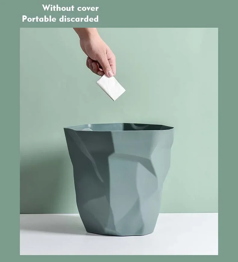 Irregular Trash Can - Creative Bathroom Waste Bin for Home