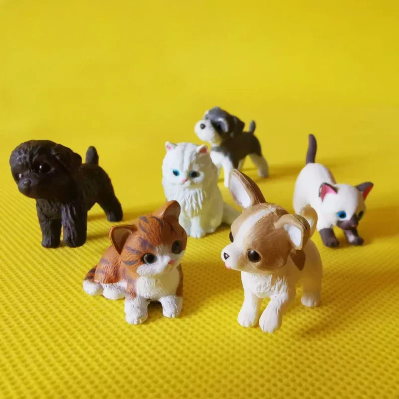 1 pcs/kitty cat/miniatures dog/lovely cute/fairy garden gnome/moss terrarium decor/crafts/bonsai/doll house/figurine/model/toy ornament crafts,miniature figurines,miniature ornament,resin crafts,cat toy ornaments,cat figurine decoration,cat figurines,dog statue ornament
