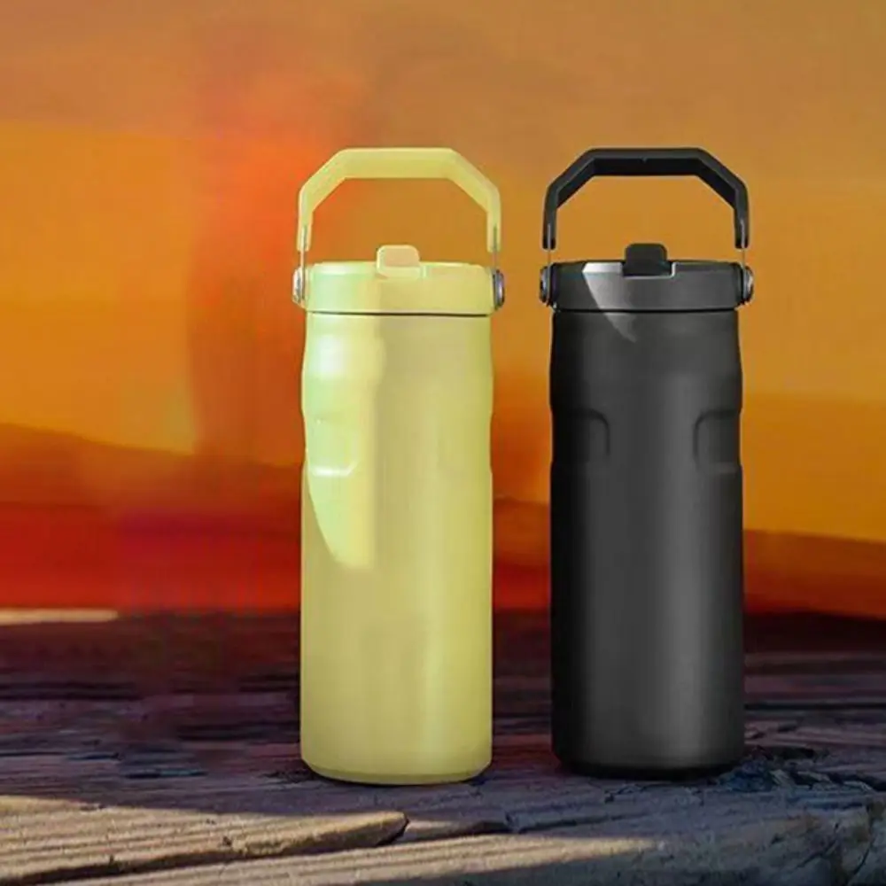 Tumbler Stainless Steel Insulated Sports Bottle Double-Layer 16oz Thermal Cup Leak Proof Vacuum Bottle Outdoor