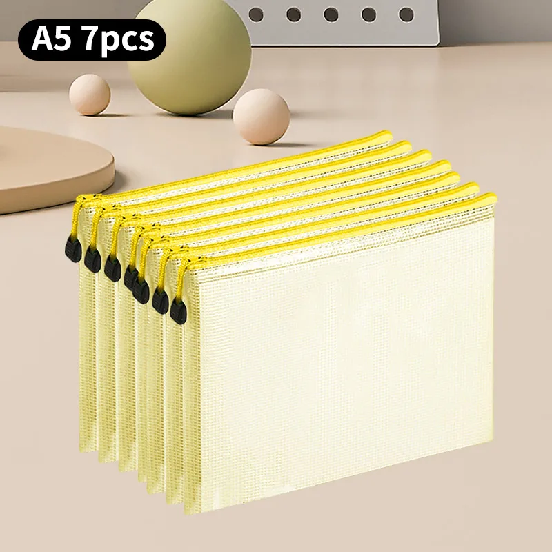 Waterproof A5 Mesh Zipper Bag