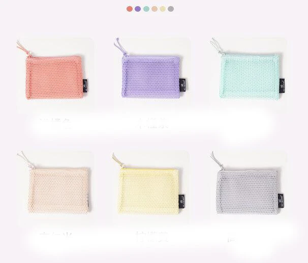 Compact Transparent Cosmetic Bag - Clear Travel Makeup and Toiletry Organizer Pouch
