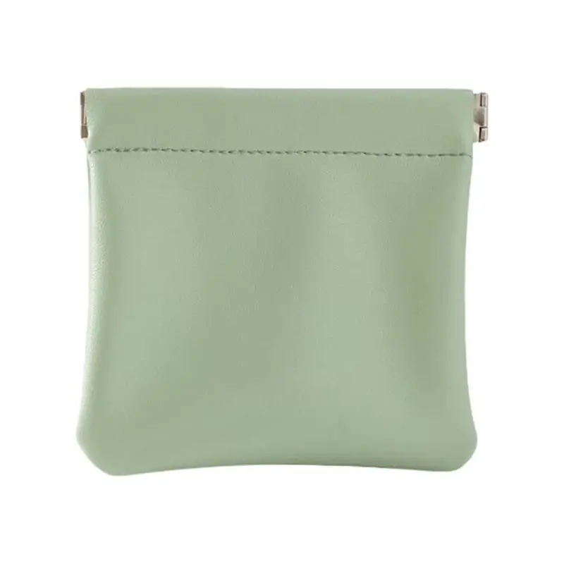 

Cosmetic Storage Bag Portable Automatic Closure Makeup Squeeze Lambskin Pocket Pouch Small Self Close Coin Jewelry Holder Purse
