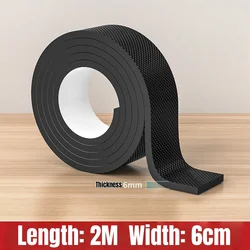 Durable Floor Protector Furniture Leg Caps - Non - Slip, Silent, Wear - Resistant Feet Pads for Chairs and Tables (Pack of 2 Meters) (Width 6cm)