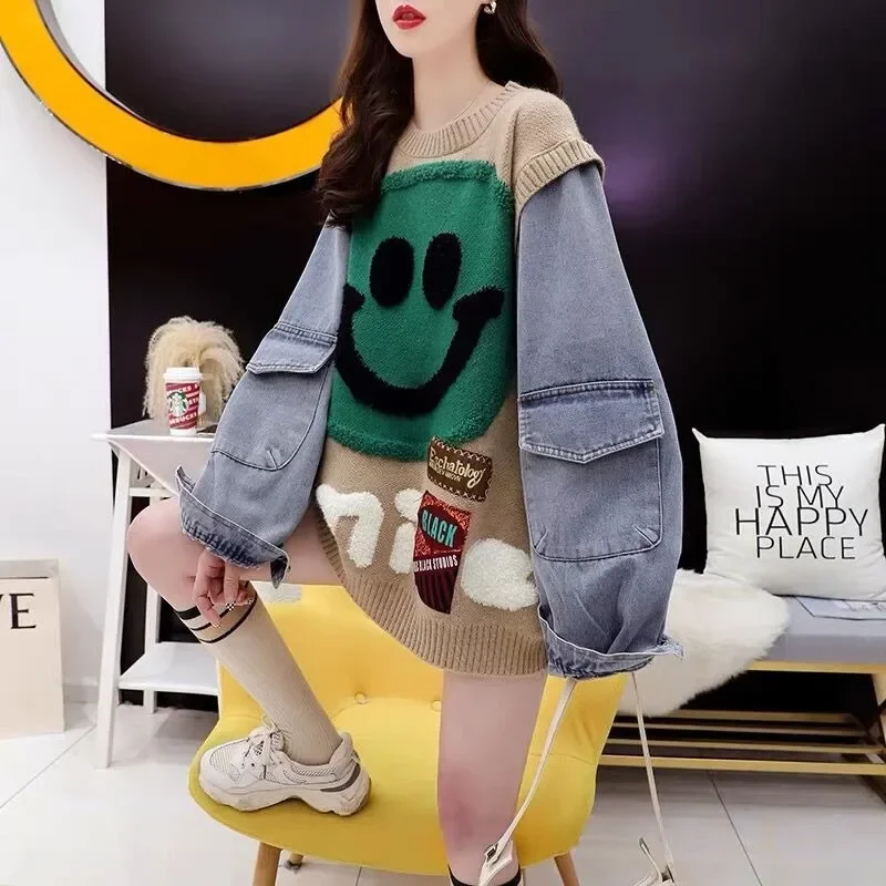 ASOS DESIGN - Maglione Oversize In Maglia A Trecce Stile Cricket Verde Con Righe Bianche Sui Bordi