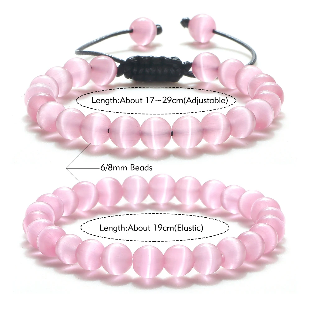 Natural Opal Beads Bracelets Adjustable Wrist Jewelry
