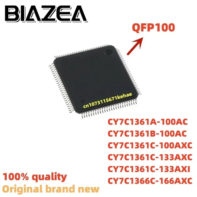 

1piece CY7C1361A-100AC CY7C1361B-100AC CY7C1361C-100AXC CY7C1361C-133AXC CY7C1361C-133AXI CY7C1366C-166AXC QFP100 Chipset