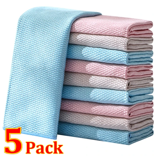 Household Cleaning Japanese Style Fiber Dishcloth Non Stick Oil Kitchen  Washcloths Classic Kitchen Towels 30-pack Sponge Rag - AliExpress