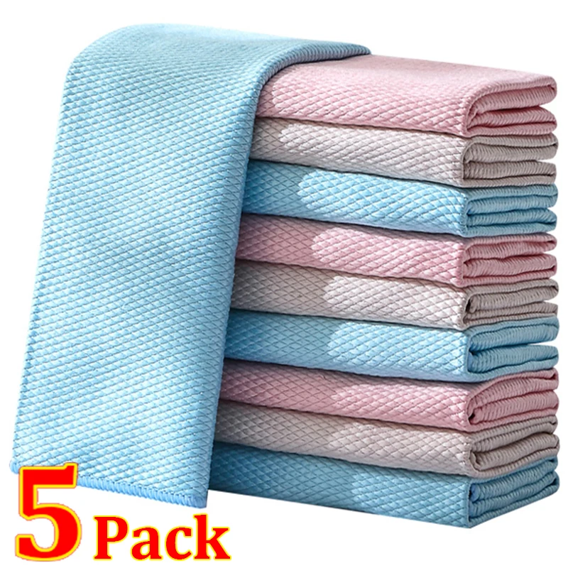 Kitchen Cloth Dish Towels Super Absorbent Pan Pot Pads Fast Drying Dish  Cloths Dishrag Wet Dry Wipe For Dishes Bathroom Car - AliExpress
