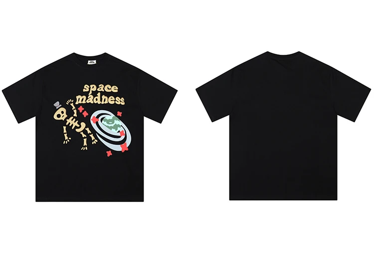 Space Madness Skeleton Graphic Print T-Shirt Sb67c89fa9f4b47378796dd7558d1d4509
