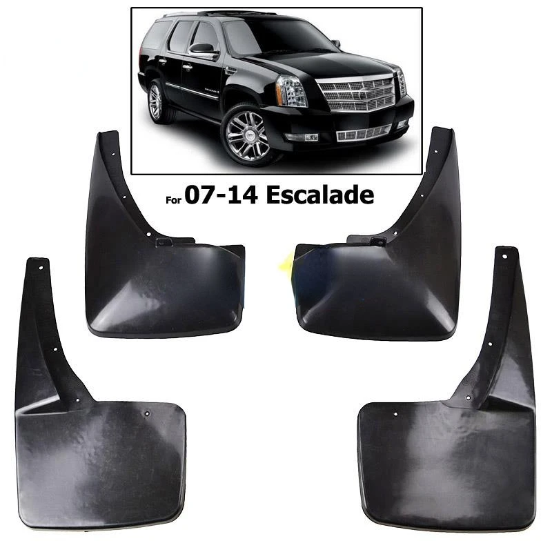 Car Mudflaps Mudguards For Cadillac Escalade 2007 2014 GMT900 Splash