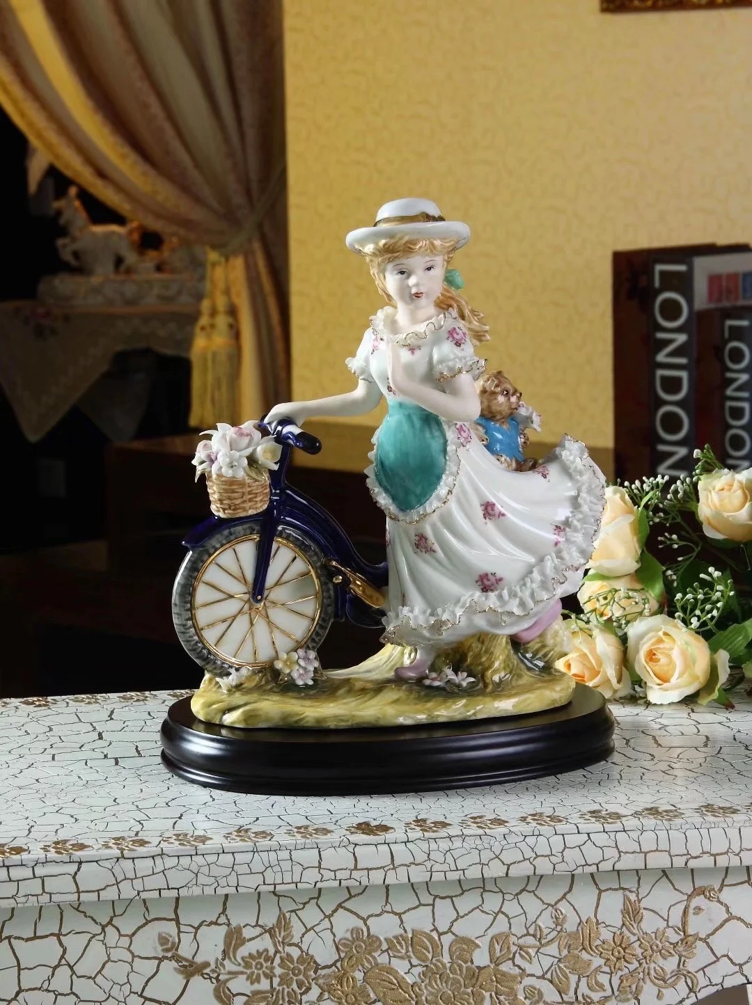 

Porcelain doll ornaments, ceramic character household ornaments