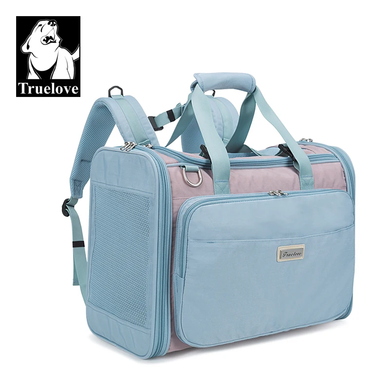 Truelove Sac de transport étanche pour animaux de compagnie pour petits chiens et chats Polyester de haute qualité, conception écologique et approuvée par la compagnie aérienne TLX2971