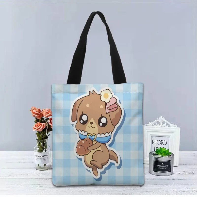 New Delicious Party Precure Handbag Fashion Printing Soft Open Pocket Casual Tote Double Shoulder Strap For Women Student 2.16 
