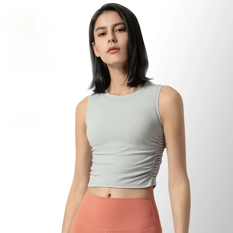 

al yoga sports smocks women breathable thin fitness quick dry sports clothes sleeveless vest