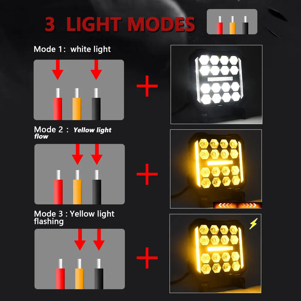4" Work LED Headlight Light Auto Fog Light Led Light Bar Round Fog Light for Mot