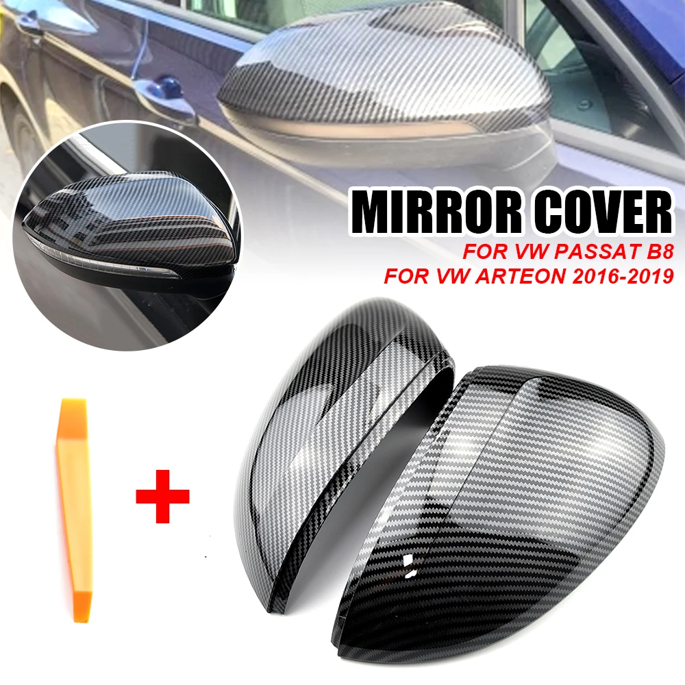 Sleek Carbon Fiber Side Mirror Cover Caps