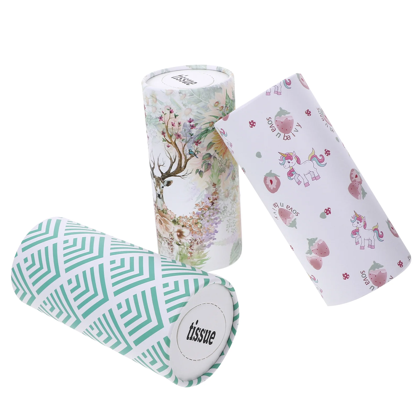 

3 Pcs Lotion Cylinder Pumping Paper Multi-function Face Tissue Adorable Car Portable Gift Accessory Travel