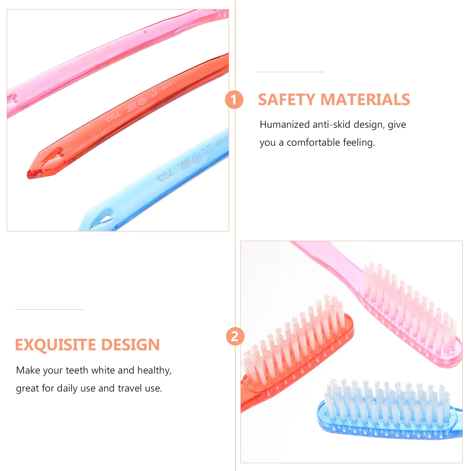 Hard Firm Adults Cleaning Travel Toothbrushes Head Adult Tooth Premium Manual Teeth Oral Extra Reach Huge
