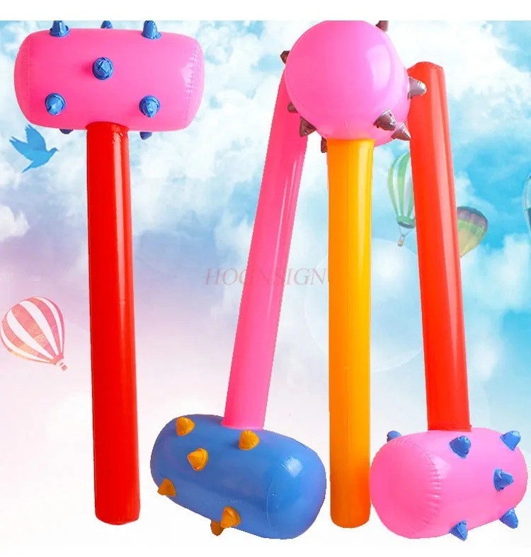 1pcs Colorful inflatable wolf tooth hammer toy Children’s toy wolf tooth hammer