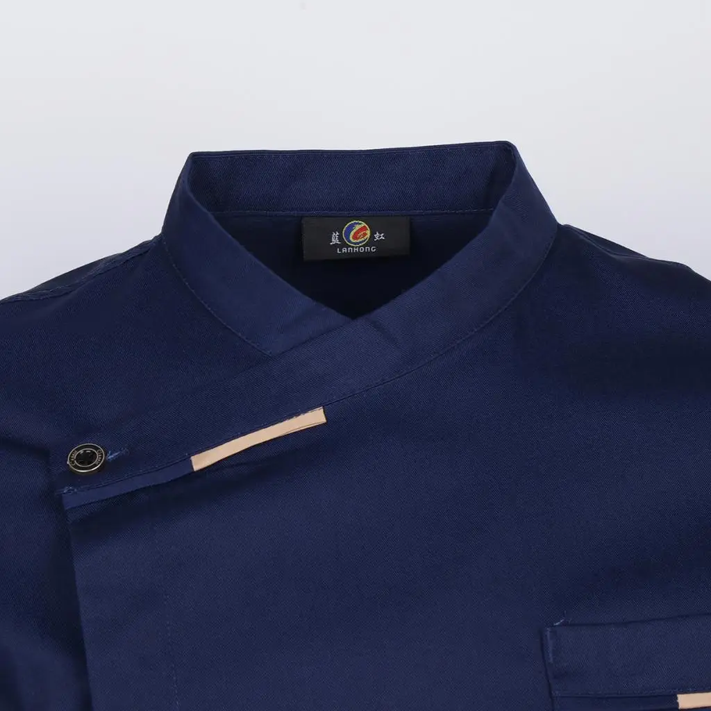 남녀 공용 폴리코튼 주방 유니폼 전문 셰프 재킷 (베이커리, 호텔, 레스토랑용)