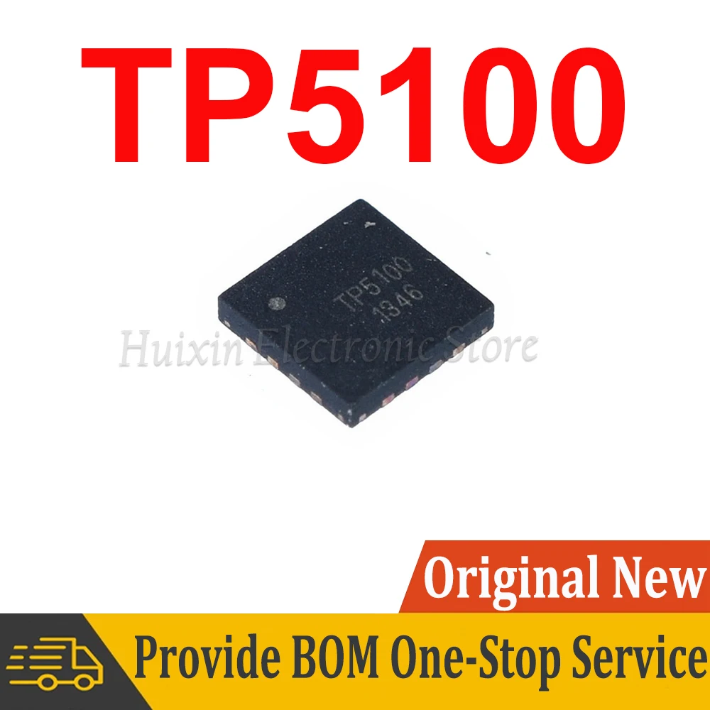 

2pcs TP5100 5100 QFN-16 2A 8.4V 4.2V SMD New and Original IC Chipset