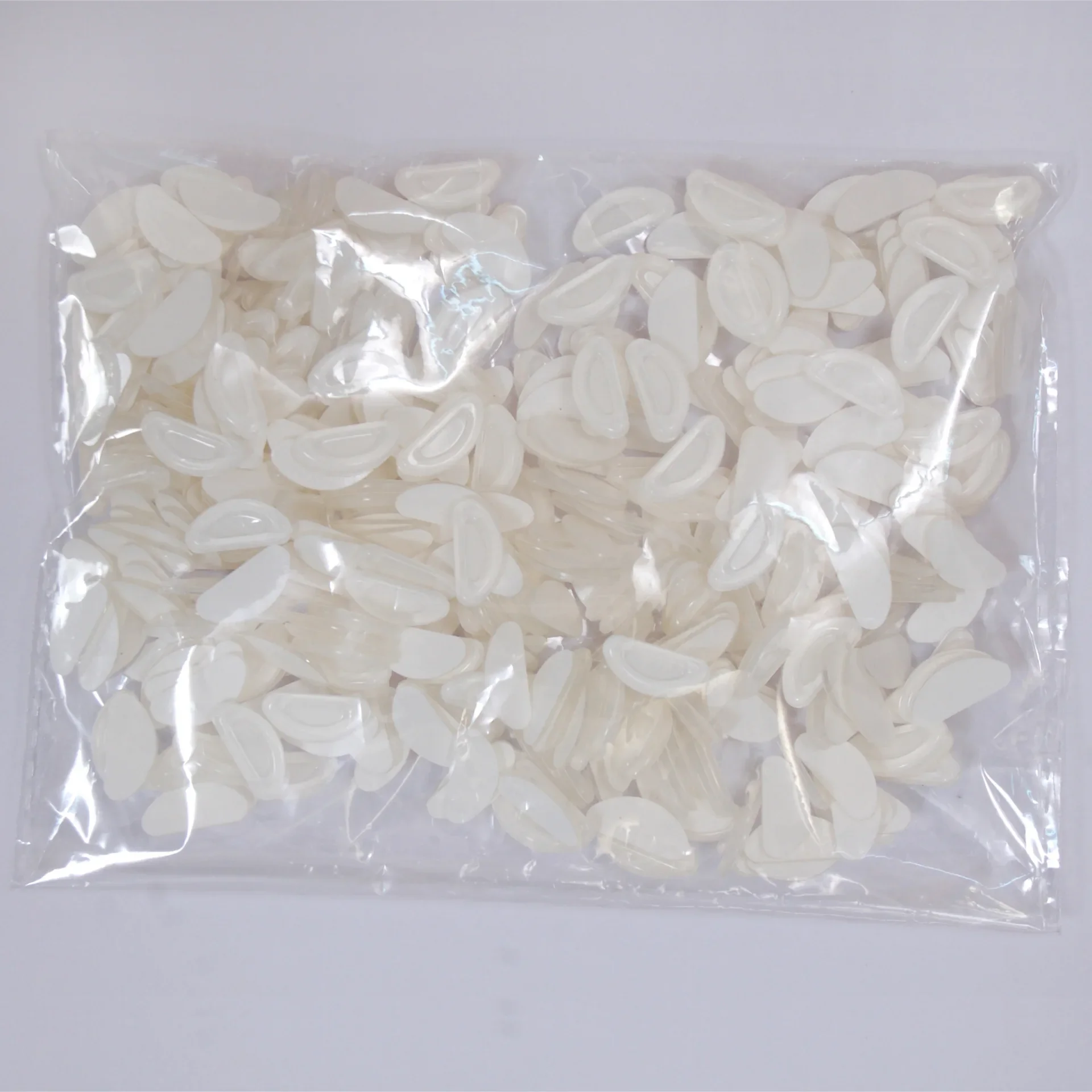 10/100 Stück Silikon Rutschfeste Nasenpads D-förmige Brillen-Nasenstütze Langlebiger Brillen-Nasenhalter Brillenzubehör – Detail 9