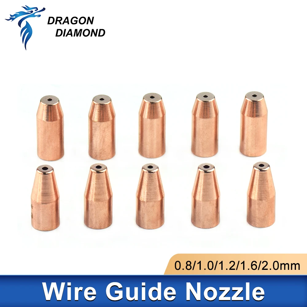 Double Single Wire Guide Nozzle Cooper 1.0/1.2/1.6/2.0mm For CQWY