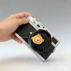 Adorable Cartoon Camera Lens Cap Keeper with Anti - Lost Strap - Universal Accessories (E)