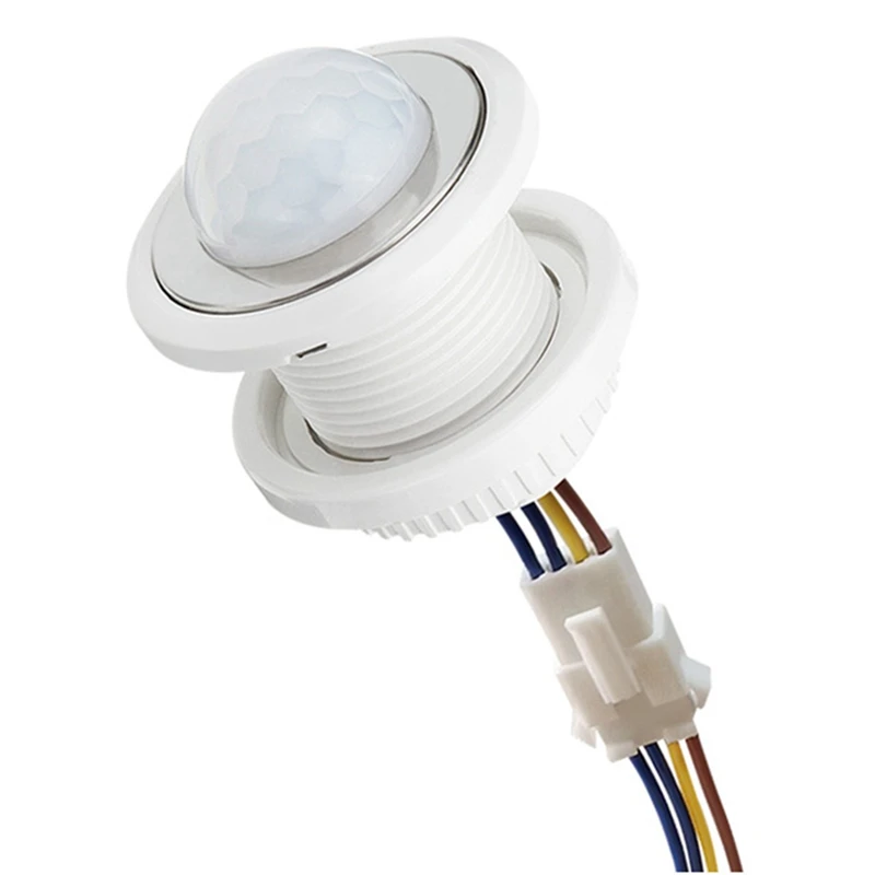 2Pcs 110-220V PIR Sensor Smart Detection Time Delay Adjustable Infrared Induction