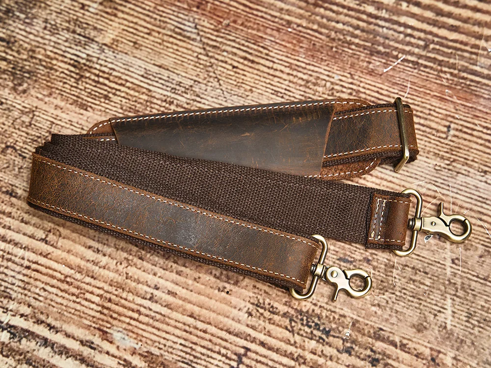 Nasva Echt leder Herren Aktentasche Vintage Handtasche große Kapazität Pendler tasche verrückte Pferd Leder lässige Laptop tasche – Detail 13