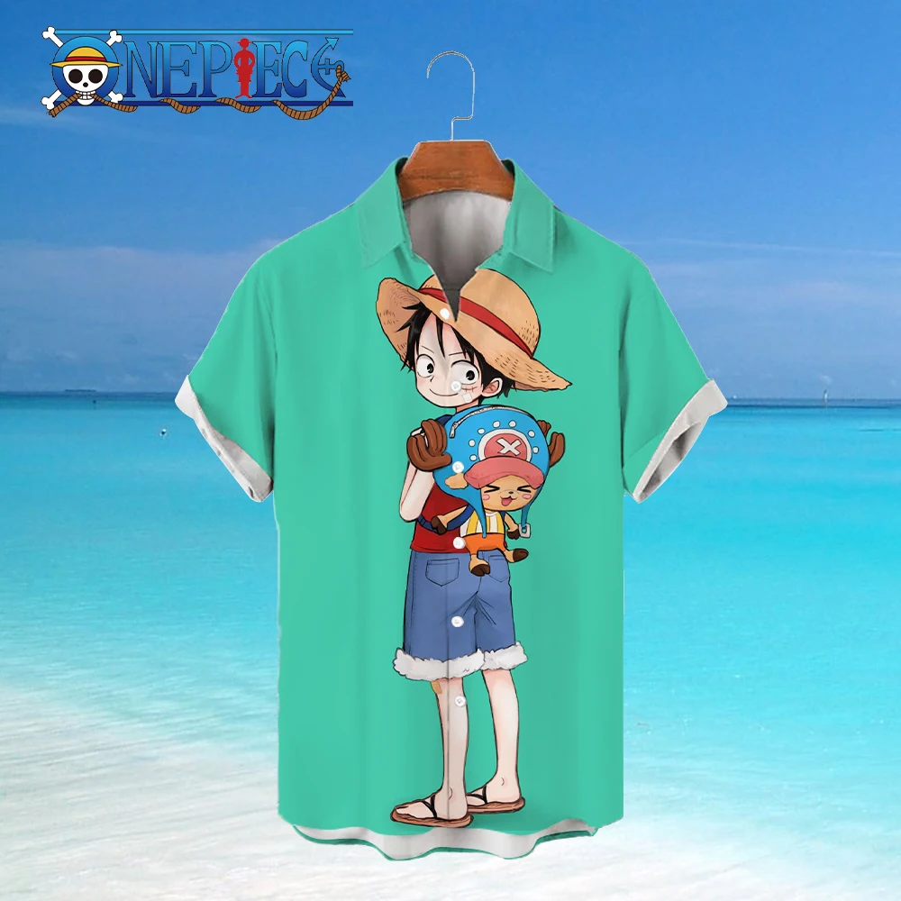Unique Monkey D Luffy Body One Piece Anime Hawaiian Shirt, One