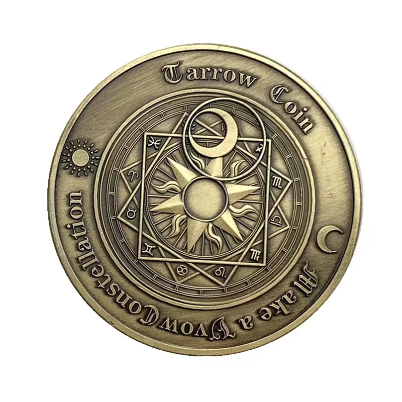Tarot Twelve Constellation Lucky Coin Stress Relief Toy