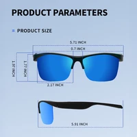 Cycling Running 5.4 Smart Bluetooth Smart Glasses Audio Call Remote Headset Sunglasses Sports Music Driving Type-C Fast Charging - Image 5