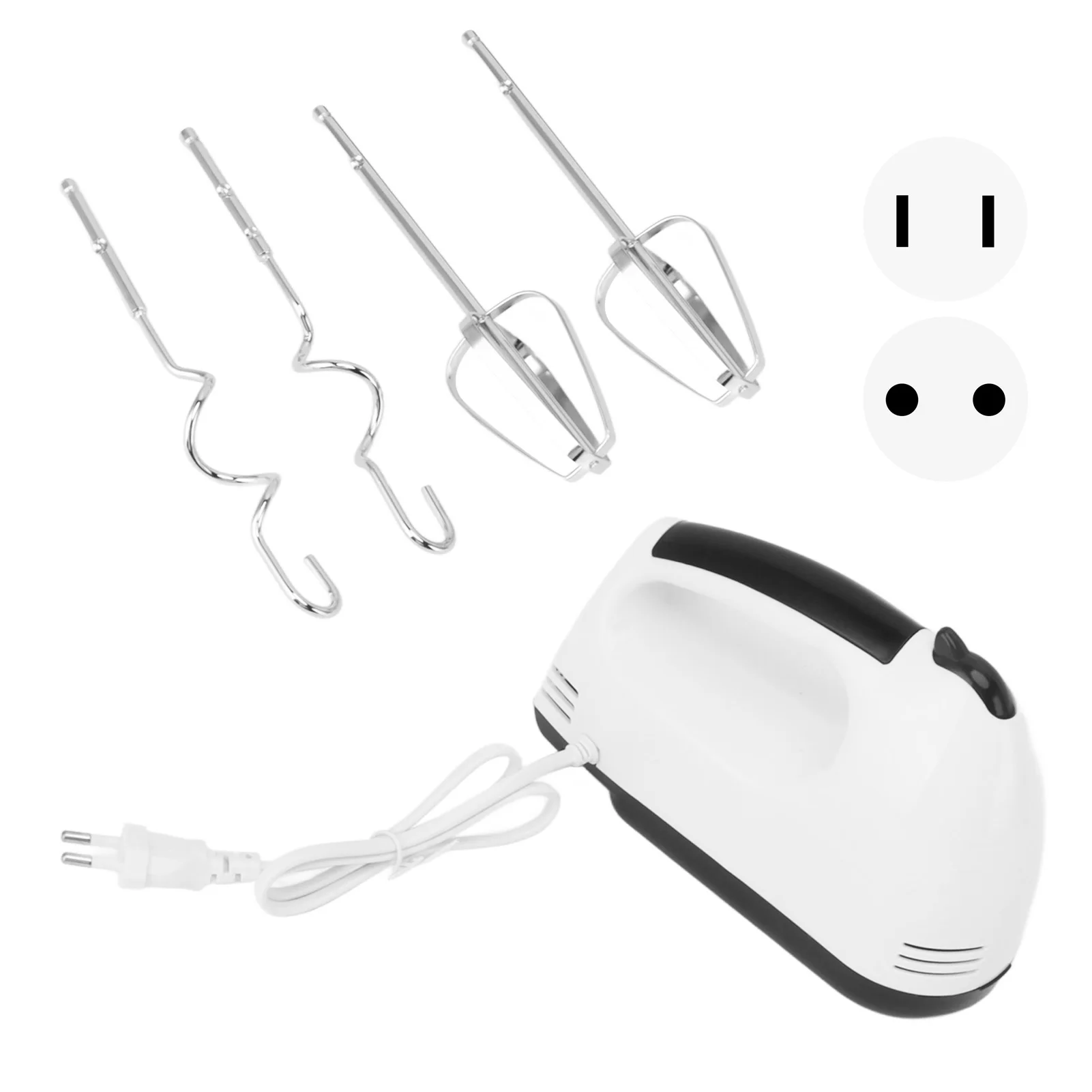 전기 블렌더 핸드 믹서, 가정용 계란 비터, 베이킹 배터, 케이크 반죽 반죽용, 260W, 7 단 속도