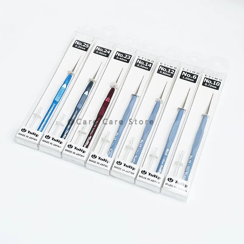 0.35/0.4/0.45mm Tulip Crochet Needles Crochet Hooks Embroidery Cross Stitch Hook Tulip Fine Knitting Needles 1 Piece sewing needles crochet needles