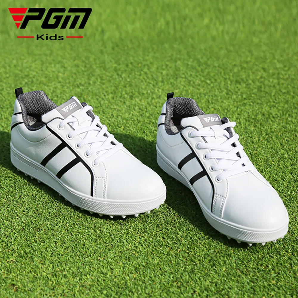 

PGM Junior Golf Shoes Lightweight Breathable Non-Slip SneakersNew Golf Sports Small White Shoes Sports and Leisure Combination