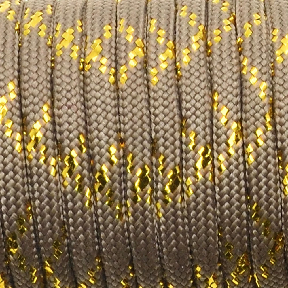 Neue Gold-Silber-Schnur 550 Paracord Fallschirmschnur Lanyard Mil Spec Typ III 7-Strang-Kern 100 FT 19 Farben – Detail 14