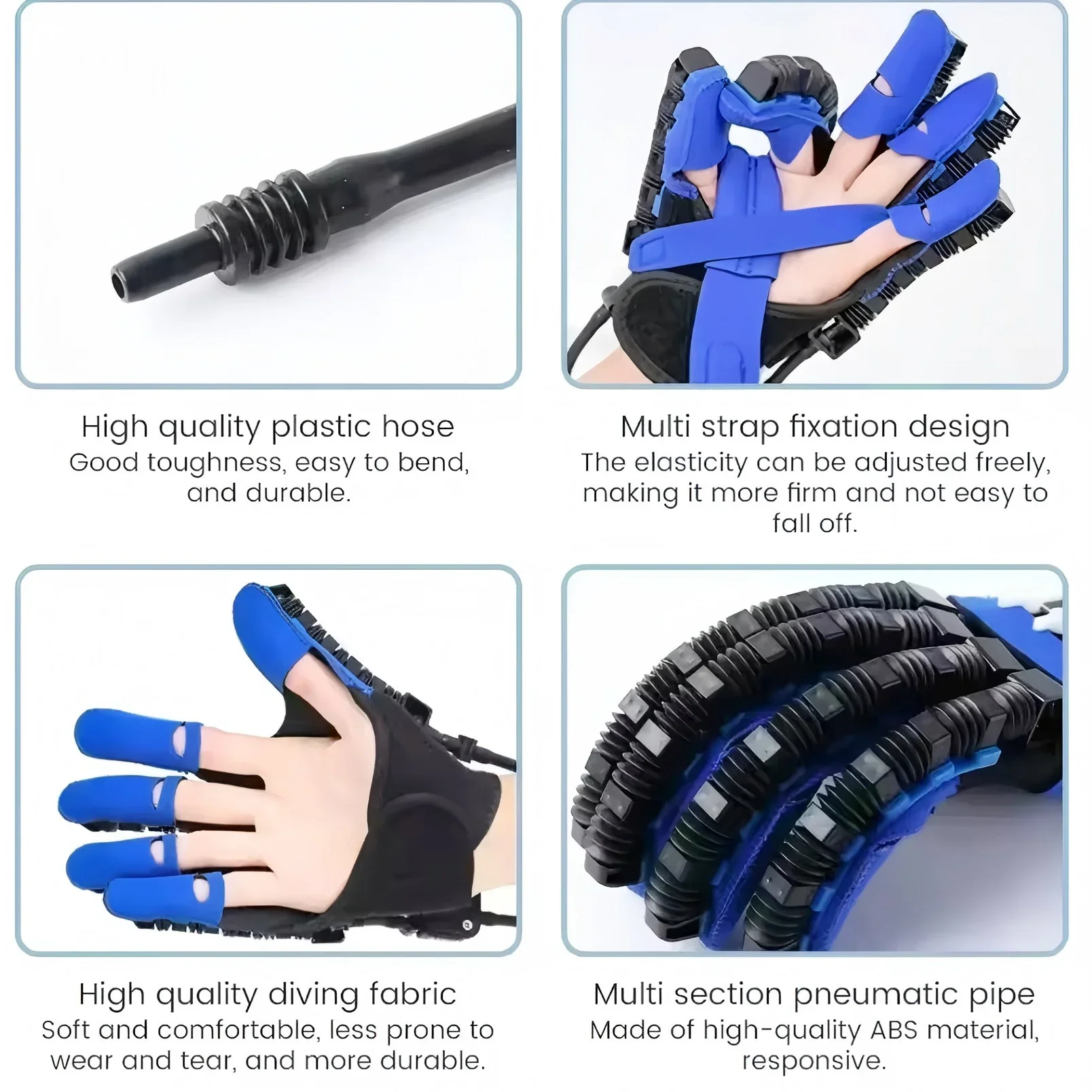 New Portable rehabilitation robot Gloves Stroke Hemiplegia Cerebral Infarction Trainer Finger Exerciser Hand Function Repair 6