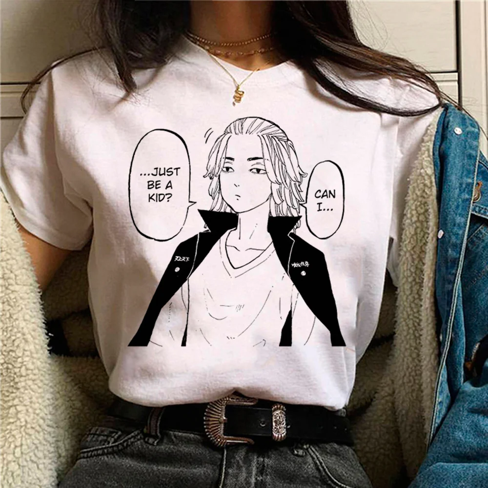 

Tokyo Revengers t shirt women funny graphic Y2K Tee female funny clothing