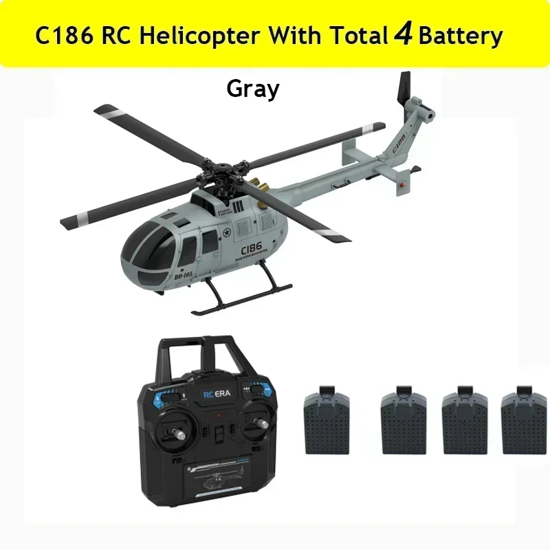 新型 ラジコンヘリコプターC186 C186 Helicopter FPV 2.4G Drone Toy 4 Propellers 6 Axis